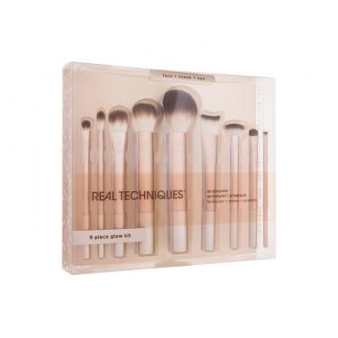 Real Techniques Au Naturale  219 Ultimate Powder + 220 Light Layers Complexion + 250 Perfecting Primer + 223 Blurring Concealer + 307 Shading + 428 Precision Fan + 321 Full Coverage + 304 Defining Crease +  326 Flat Liner 1Pc    Per Donna (Spazzola)