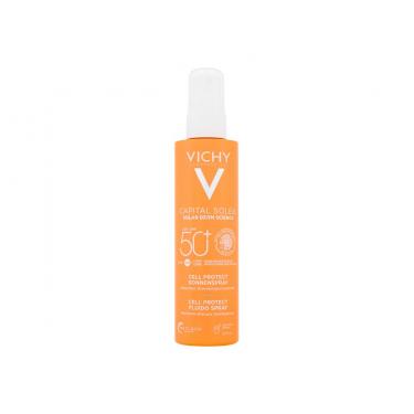 Vichy Capital Soleil Cell Protect Water Fluid Spray  200Ml   Spf50 Unisex (Lozione Solare Per Il Corpo)