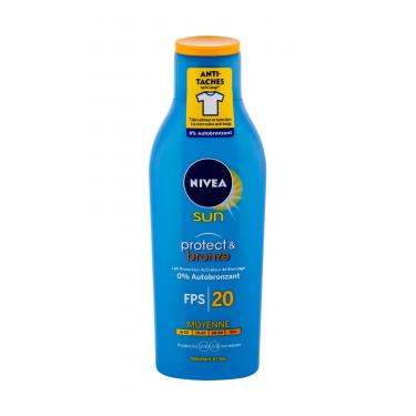 Nivea Sun Protect & Bronze Sun Lotion  200Ml   Spf20 Unisex (Lozione Solare Per Il Corpo)