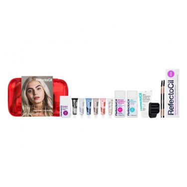 Refectocil Starter Kit Creative Colours Micellar Eye Remover 150 Ml + Tint Remover 150 Ml + Oxidant 3% 100 Ml + Brow Color 15 Ml 1 + 1.1 + 2.1 + 3.1 + 4.1 + Blonde + Cream & Eye Mask 75 Ml + Brow Brush 2 Pcs + Palette + Sampler + Cosmetic Bag 150Ml    Per