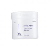 Missha Super Aqua Ultra Hyalron Toner Pads      90pc(Cleansing Wipes) Unisex