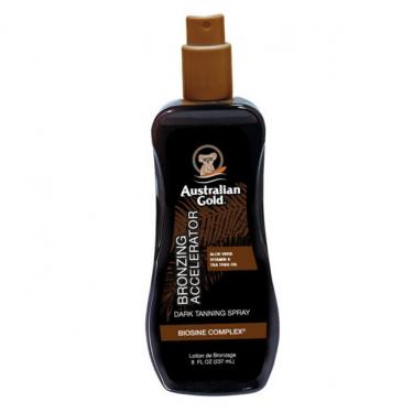 Australian Gold Bronzing Accelerator Dark Tanning Spray      237ml(Sun Body Lotion) Per Donna