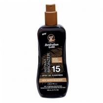 Australian Gold Instant Bronzer Spray Gel Sunscreen  SPF15    100ml(Sun Body Lotion) Per Donna