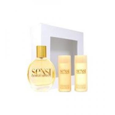 Giorgio Armani Sensi 50Ml Edp 50Ml + 50Ml Docciaschiuma + 50Ml Lozione Corporale   Per Donna (Eau De Parfum)