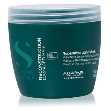 ALFAPARF MILANO Semi Di Lino Reconstruction Reparative Light Mask      500ml(Hair Mask) Per Donna