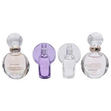 Bvlgari Women’s Gift Collection    EDT Rose Goldea Blossom Delight 5 ml + EDT Omnia Crystalline 5 ml + EDT Omnia Amethyste 5 ml + EDP Rose Goldea Blossom Delight 5 ml   5ml(Eau de Toilette) Per Donna