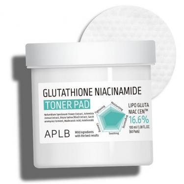 APLB Glutathione Niacinamide Toner Pad      60pc(Facial Lotion and Spray) Unisex
