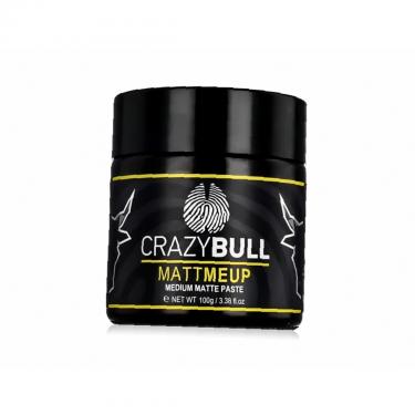 Crazy Bull Mattmeup 100G Medium Matte Paste   (Hair Cream) Per Uomo  