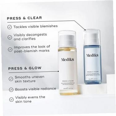 Medik8 Press & Glow Daily Exfoliating PHA Tonic      200ml(Facial Lotion and Spray) Unisex