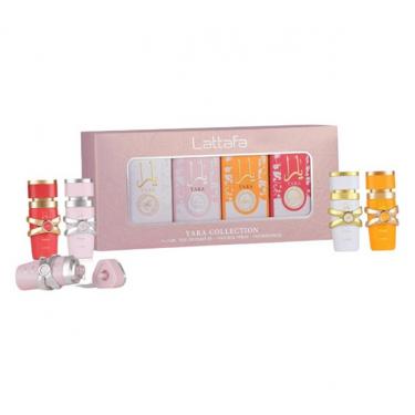 Lattafa Yara Collection   EDP Yara 5 ml + EDP Yara Candy 5 ml + EDP Yara Moi 5 ml + EDP Yara Tous 5 ml   5ml(Eau de Parfum) Per Donna