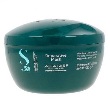 ALFAPARF MILANO Semi Di Lino Reconstruction Reparative Mask      200ml(Hair Mask) Per Donna