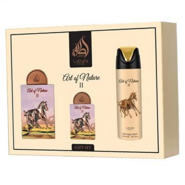 Lattafa Pride Art Of Nature II   EDP 100 ml + EDP 20 ml + Deodorant 200 ml Deodorant  100ml(Eau de Parfum) Unisex