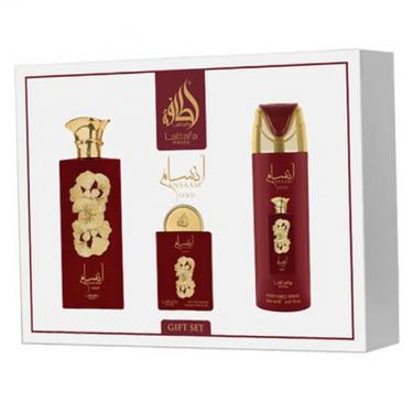Lattafa Pride Ansaam Gold   EDP 100 ml + EDP 20 ml + Deodorant 200 ml Deodorant  100ml(Eau de Parfum) Per Donna