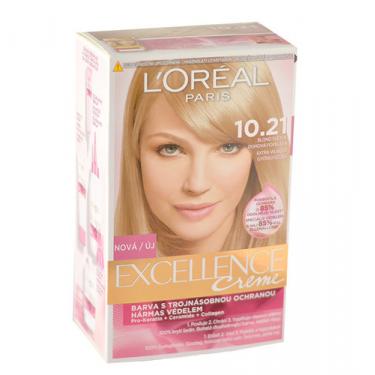 L´Oreal Paris Excellence Creme Hair Colour Hair Color  10,21 Light Pearl Blonde 1Pc Per Donna (Cosmetic)