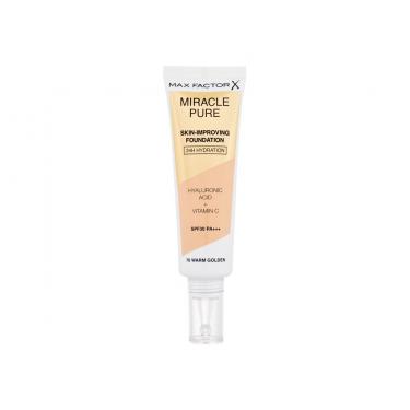 Max Factor Miracle Pure Skin-Improving Foundation  30Ml 76 Warm Golden  Spf30 Per Donna (Makeup)