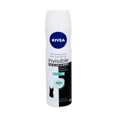 Nivea Black & White Invisible Fresh  150Ml   48H Per Donna (Antitraspirante)