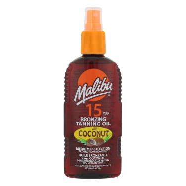 Malibu Bronzing Tanning Oil Coconut  200Ml   Spf15 Per Donna (Lozione Solare Per Il Corpo)