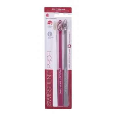 Swissdent Profi Whitening Trio  3Pc White, Pink, Grey  Soft Unisex (Spazzolino)