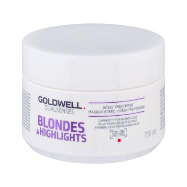Goldwell Dualsenses Blondes Highlights 60 Sec Treatment  200Ml    Per Donna (Maschera Per Capelli)