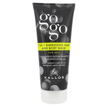 Kallos Cosmetics Gogo 2 In 1 Energizing Hair And Body Wash  200Ml    Per Uomo (Bagnoschiuma)