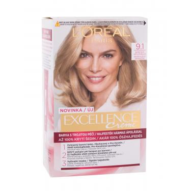 L'Oréal Paris Excellence Creme Triple Protection  48Ml 9,1 Natural Light Ash Blonde   Per Donna (Tinta Per Capelli)