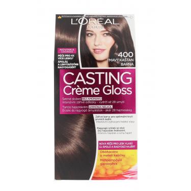 L'Oréal Paris Casting Creme Gloss   48Ml 400 Dark Brown   Per Donna (Tinta Per Capelli)