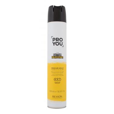 Revlon Professional Proyou The Setter Hairspray  500Ml   Medium Hold Per Donna (Lacca Per Capelli)