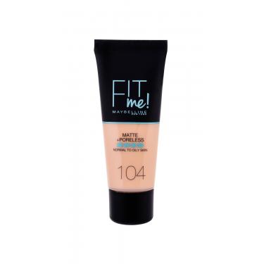 Maybelline Fit Me! Matte + Poreless  30Ml 104 Soft Ivory   Per Donna (Makeup)