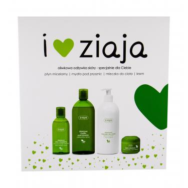 Ziaja Natural Olive  Shower Gel 500 Ml + Body Lotion 400 Ml + Day Cream 50 Ml + Micelar Water 200 Ml 500Ml    Per Donna (Bagnoschiuma)