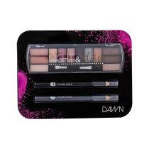 2K Night & Day  Eye Shadow Palette 8,16 G + Eyeliner Pencil 0,6 G Black + Eyeliner Pencil 0,6 G Grey 8,16G Dawn   Per Donna (Ombretto)