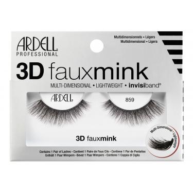 Ardell 3D Faux Mink 859  1Pc Black   Per Donna (Ciglia Finte)