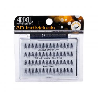 Ardell 3D Individuals Duralash Knot-Free  56Pc Short Black   Per Donna (Ciglia Finte)