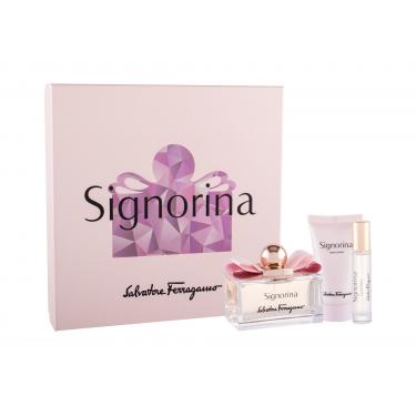 Salvatore Ferragamo Signorina  Edp 100 Ml + Body Lotion 50 Ml + Edp 10 Ml 100Ml    Per Donna (Eau De Parfum)