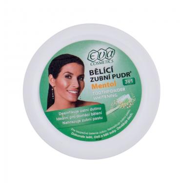 Eva Cosmetics Whitening Toothpowder Mentol  30G   3In1 Unisex (Sbiancamento Dei Denti)