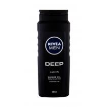 Nivea Men Deep Clean  500Ml   Body, Face & Hair Per Uomo (Bagnoschiuma)