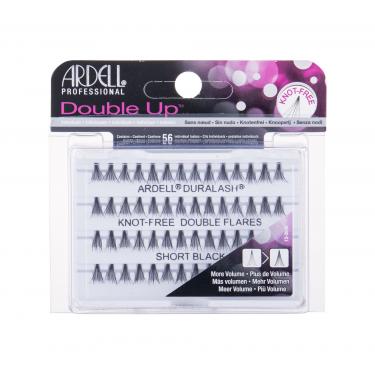 Ardell Double Up Duralash Knot-Free Double Flares  56Pc Short Black   Per Donna (Ciglia Finte)