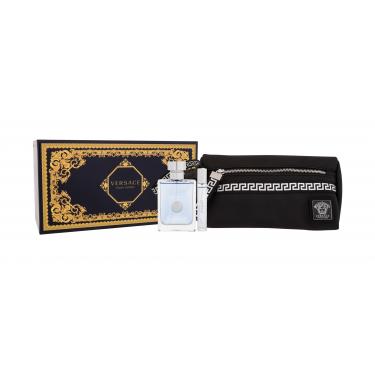 Versace Pour Homme  Edt 100 Ml + Edt 10 Ml + Cosmetic Bag 100Ml    Per Uomo (Eau De Toilette)