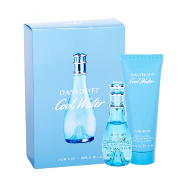 Davidoff Cool Water  Edt 30 Ml +Body Lotion 75 Ml 30Ml    Per Donna (Eau De Toilette)