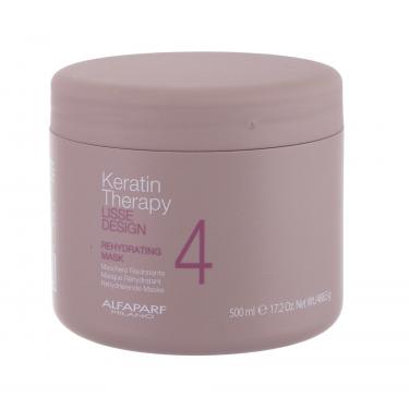 Alfaparf Milano Keratin Therapy Lisse Design Rehydrating  500Ml    Per Donna (Maschera Per Capelli)