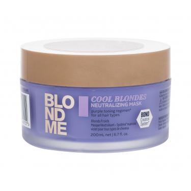 Schwarzkopf Professional Blond Me Cool Blondes Neutralizing Mask  200Ml    Per Donna (Maschera Per Capelli)