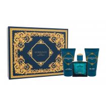 Versace Eros  Edt 50Ml + 50Ml Shower Gel + 50Ml After Shave Balm 50Ml    Per Uomo (Eau De Toilette)