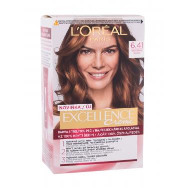 L'Oréal Paris Excellence Creme Triple Protection  48Ml 6,41 Natural Hazelnut Brown   Per Donna (Tinta Per Capelli)