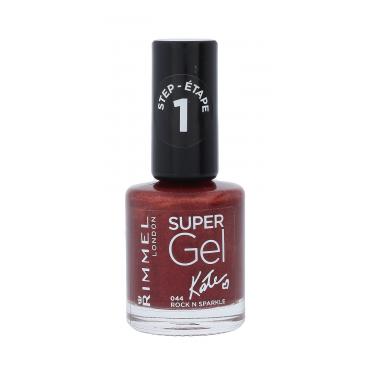 Rimmel London Super Gel By Kate Step1  12Ml 044 Rock N Sparkle   Per Donna (Smalto Per Unghie)