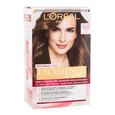 L'Oréal Paris Excellence Creme Triple Protection 48Ml 5,02 Light Brown(Colore Dei Capelli)