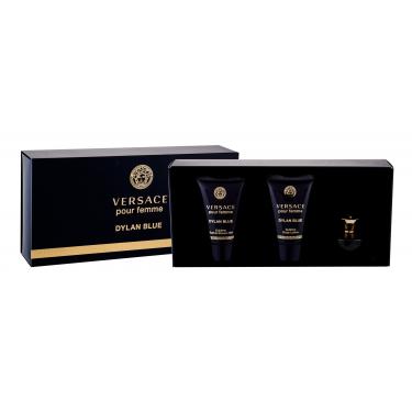 Versace Pour Femme Dylan Blue Edp 5 Ml + Body Lotion 25 Ml + Shower Gel 25 Ml 5Ml    Per Donna (Eau De Parfum)