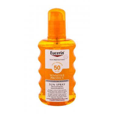 Eucerin Sun Sensitive Protect Sun Spray Transparent  200Ml   Spf50 Unisex (Lozione Solare Per Il Corpo)