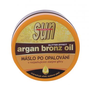 Vivaco Sun Argan Bronz Oil Glitter Aftersun Butter  200Ml    Unisex (Dopo Sole)