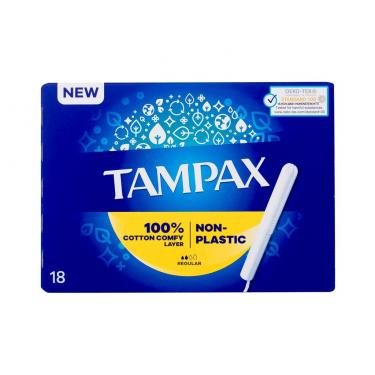 Tampax Non-Plastic      18Pc Per Donna (Tampon) Regular