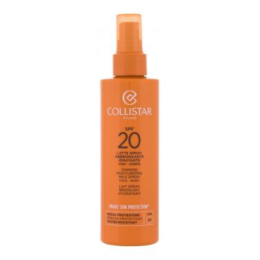 Collistar Smart Sun Protection Tanning Moisturizing Milk Spray  200Ml   Spf20 Unisex (Lozione Solare Per Il Corpo)