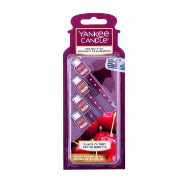 Yankee Candle Black Cherry Vent Stick  4Pc    Unisex (Deodorante Per Auto)